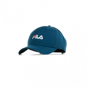 CAPPELLO VISIERA CURVA AGGIUSTABILE LINEAR LOGO 6 PANEL MORROCCAN BLUE