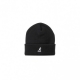 CAPPELLO INVERNALE ACRYLIC PULL-ON BLACK/SILVER