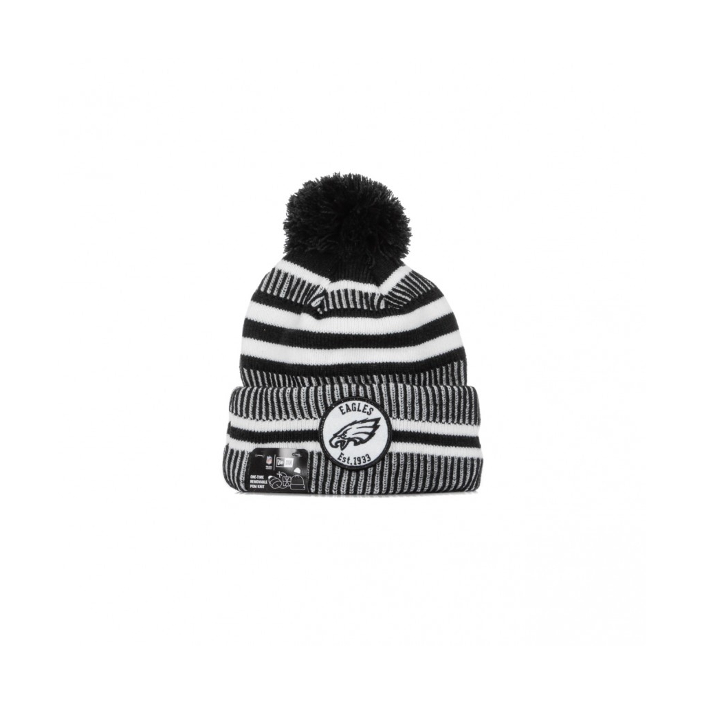 CAPPELLO INVERNALE POM POM NFL19 SPORT KNIT HOME PHIEAG BLACK/WHITE