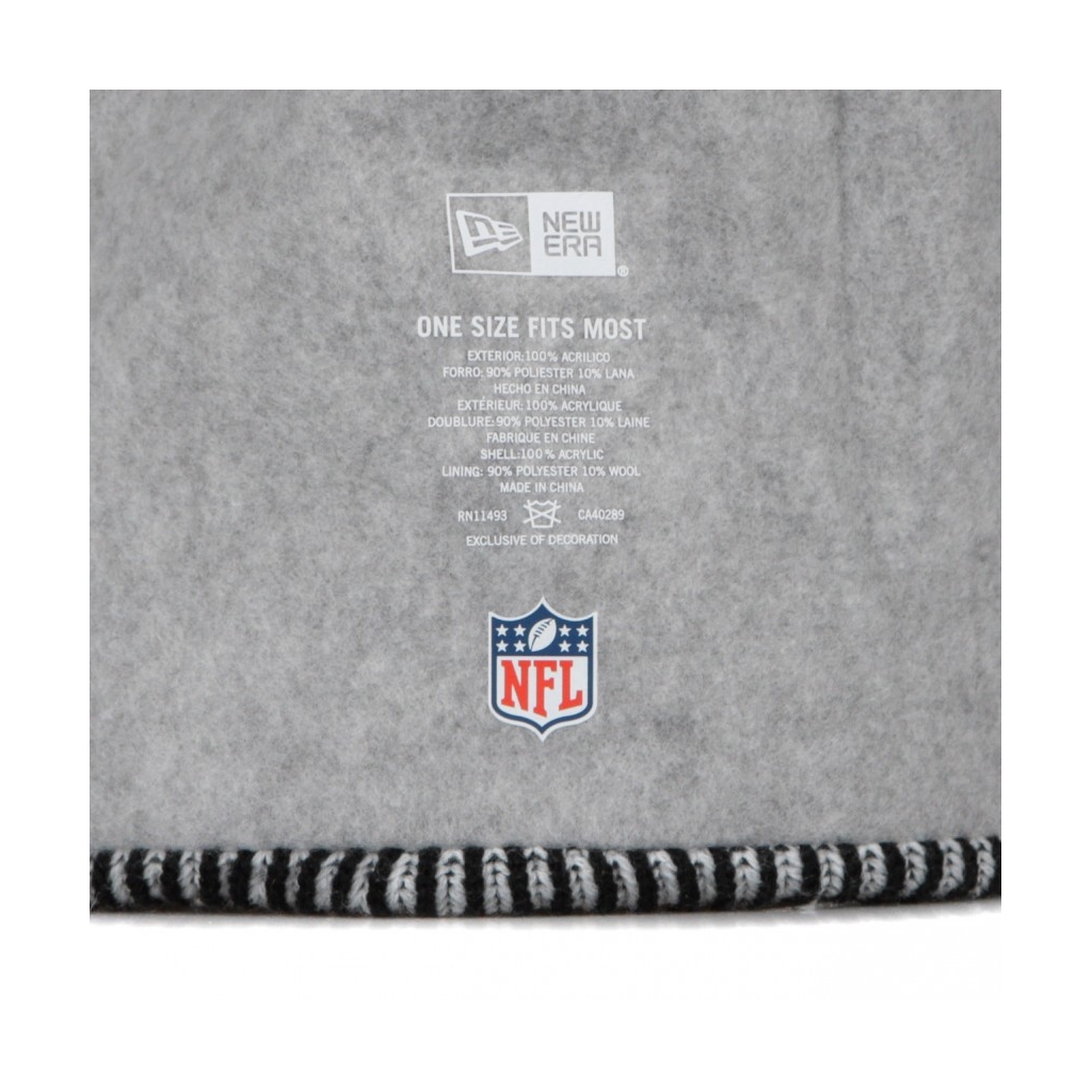 CAPPELLO INVERNALE POM POM NFL19 SPORT KNIT HOME PHIEAG BLACK/WHITE