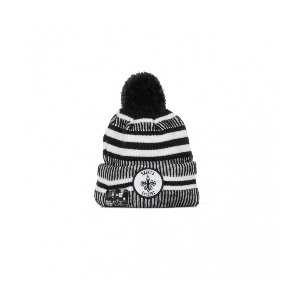 CAPPELLO INVERNALE POM POM NFL19 SPORT KNIT HOME NEOSAI BLACK/WHITE