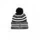 CAPPELLO INVERNALE POM POM NFL19 SPORT KNIT HOME NEOSAI BLACK/WHITE