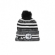 CAPPELLO INVERNALE POM POM NFL19 SPORT KNIT HOME LOSRAM BLACK/WHITE