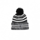 CAPPELLO INVERNALE POM POM NFL19 SPORT KNIT HOME LOSRAM BLACK/WHITE