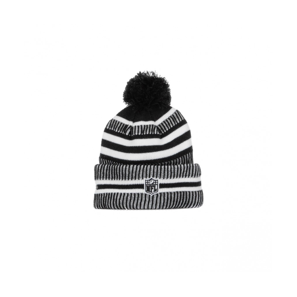 CAPPELLO INVERNALE POM POM NFL19 SPORT KNIT HOME LOSRAM BLACK/WHITE