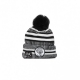 CAPPELLO INVERNALE POM POM NFL19 SPORT KNIT HOME JACJAG BLACK/WHITE