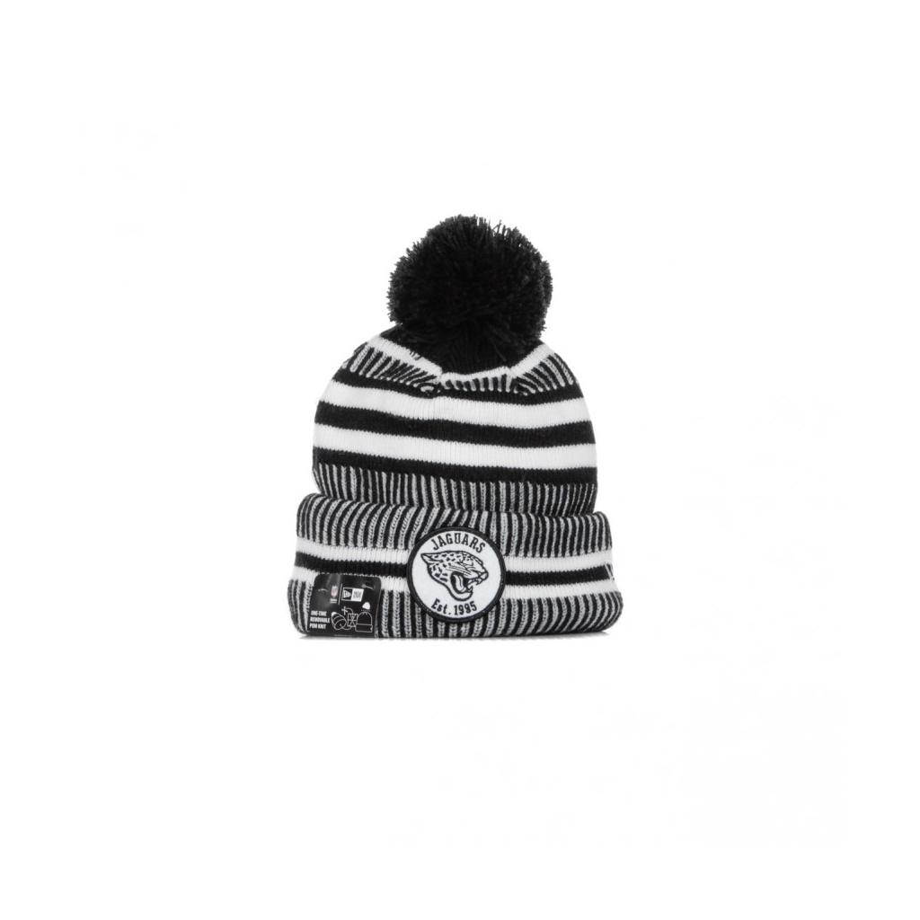 CAPPELLO INVERNALE POM POM NFL19 SPORT KNIT HOME JACJAG BLACK/WHITE