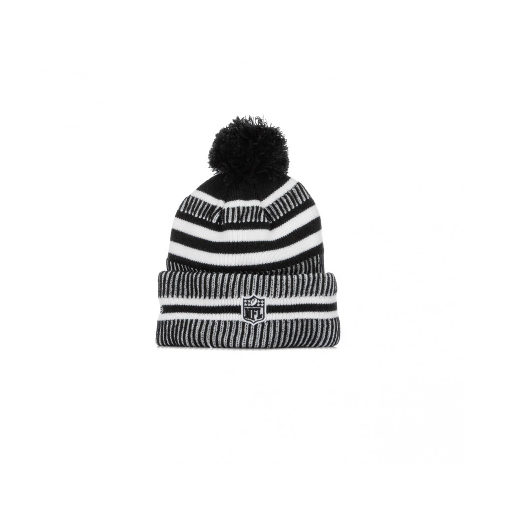 CAPPELLO INVERNALE POM POM NFL19 SPORT KNIT HOME JACJAG BLACK/WHITE