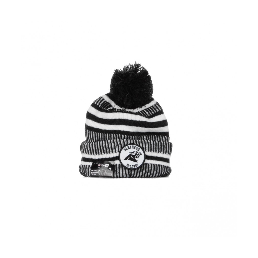 CAPPELLO INVERNALE POM POM NFL19 SPORT KNIT HOME CARPAN BLACK/WHITE