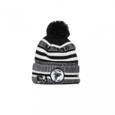 CAPPELLO INVERNALE POM POM NFL19 SPORT KNIT HOME ATLFAL BLACK/WHITE