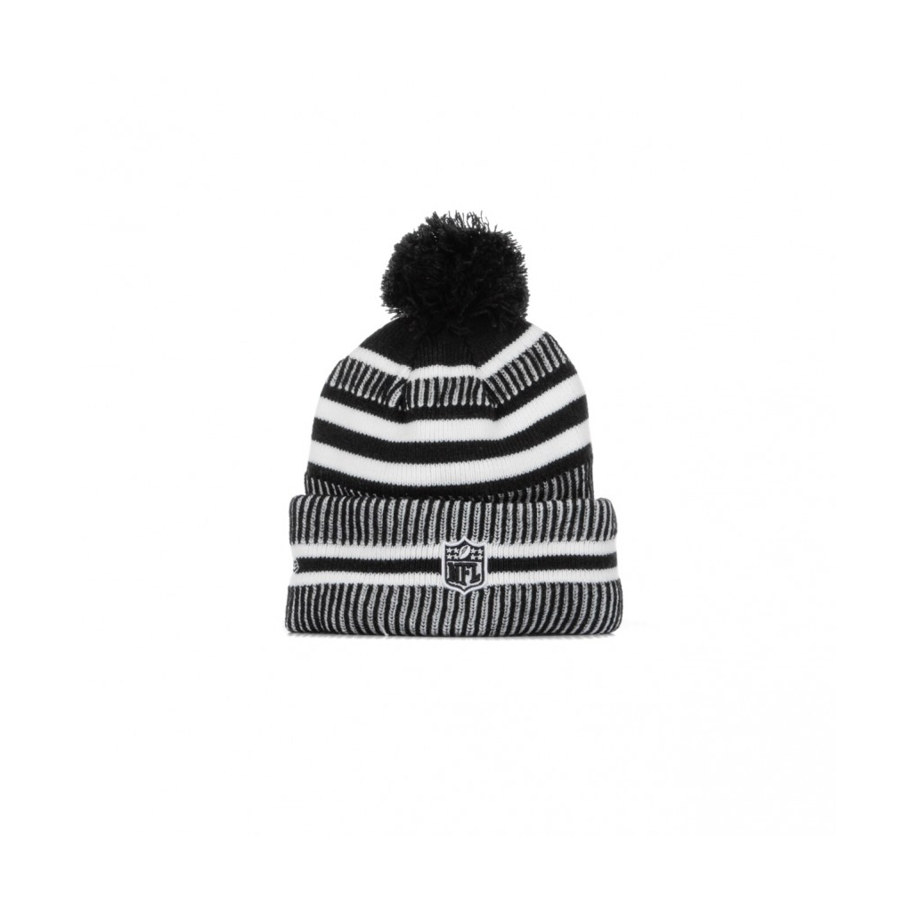 CAPPELLO INVERNALE POM POM NFL19 SPORT KNIT HOME ATLFAL BLACK/WHITE