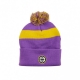 CAPPELLO INVERNALE POM POM KOBE BEANIE PURPLE/YELLOW