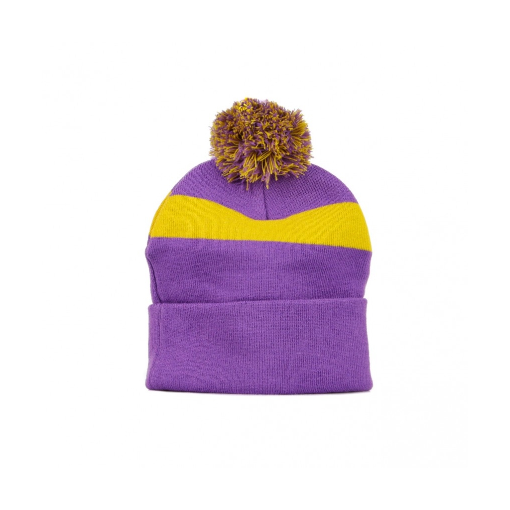 CAPPELLO INVERNALE POM POM KOBE BEANIE PURPLE/YELLOW