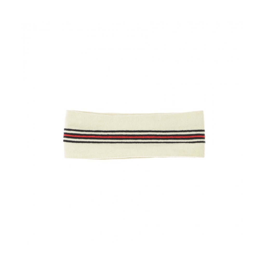 FASCETTA INTARSIA KNITTED HEADBAND WHITECAP GREY/BLACK IRIS/TRUE RED