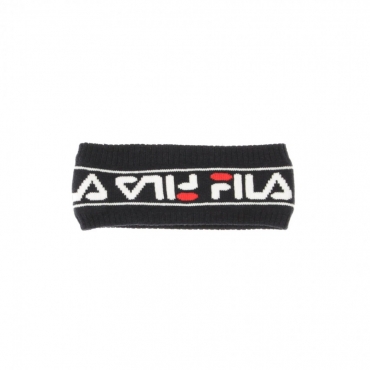 FASCETTA INTARSIA KNITTED HEADBAND BLACK IRIS/TRUE RED/BRIGHT WHITE