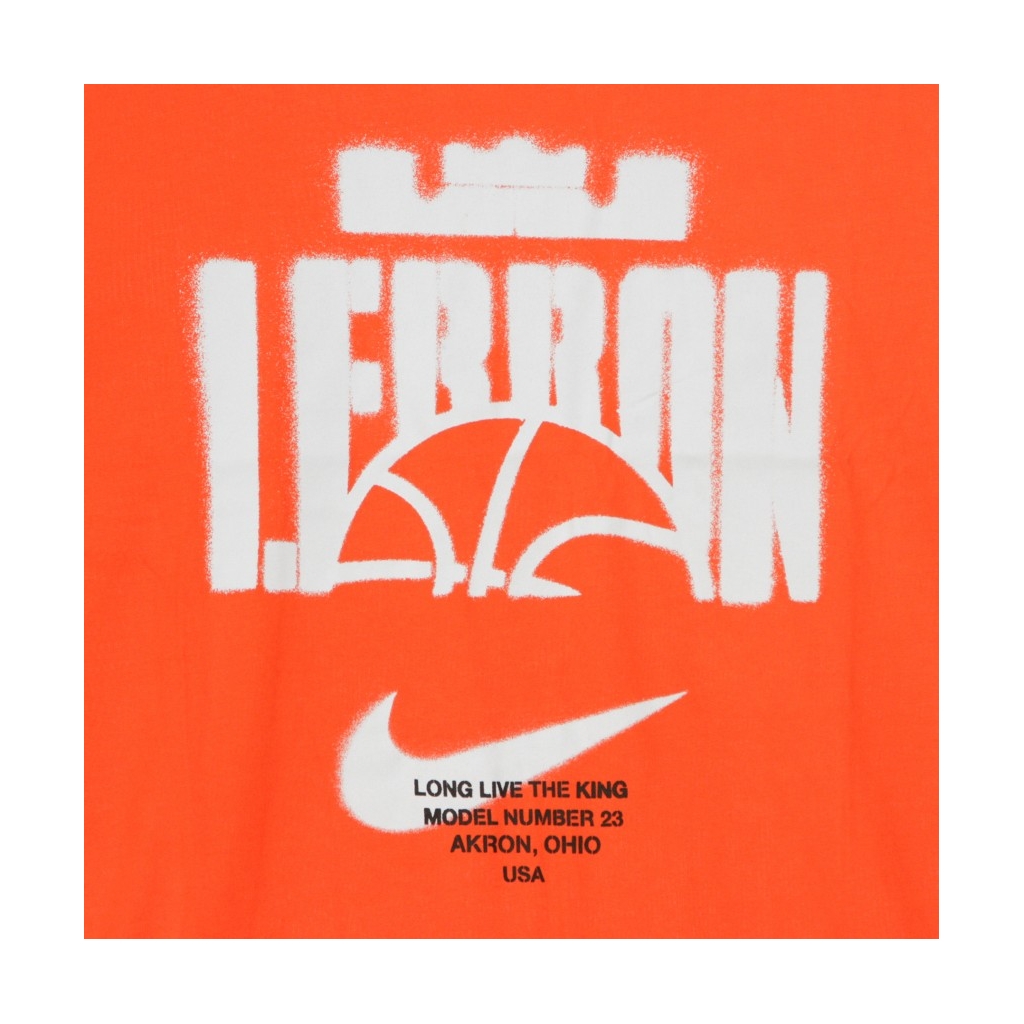 MAGLIETTA LEBRON DRY TEE BALL TEAM ORANGE/TEAM ORANGE