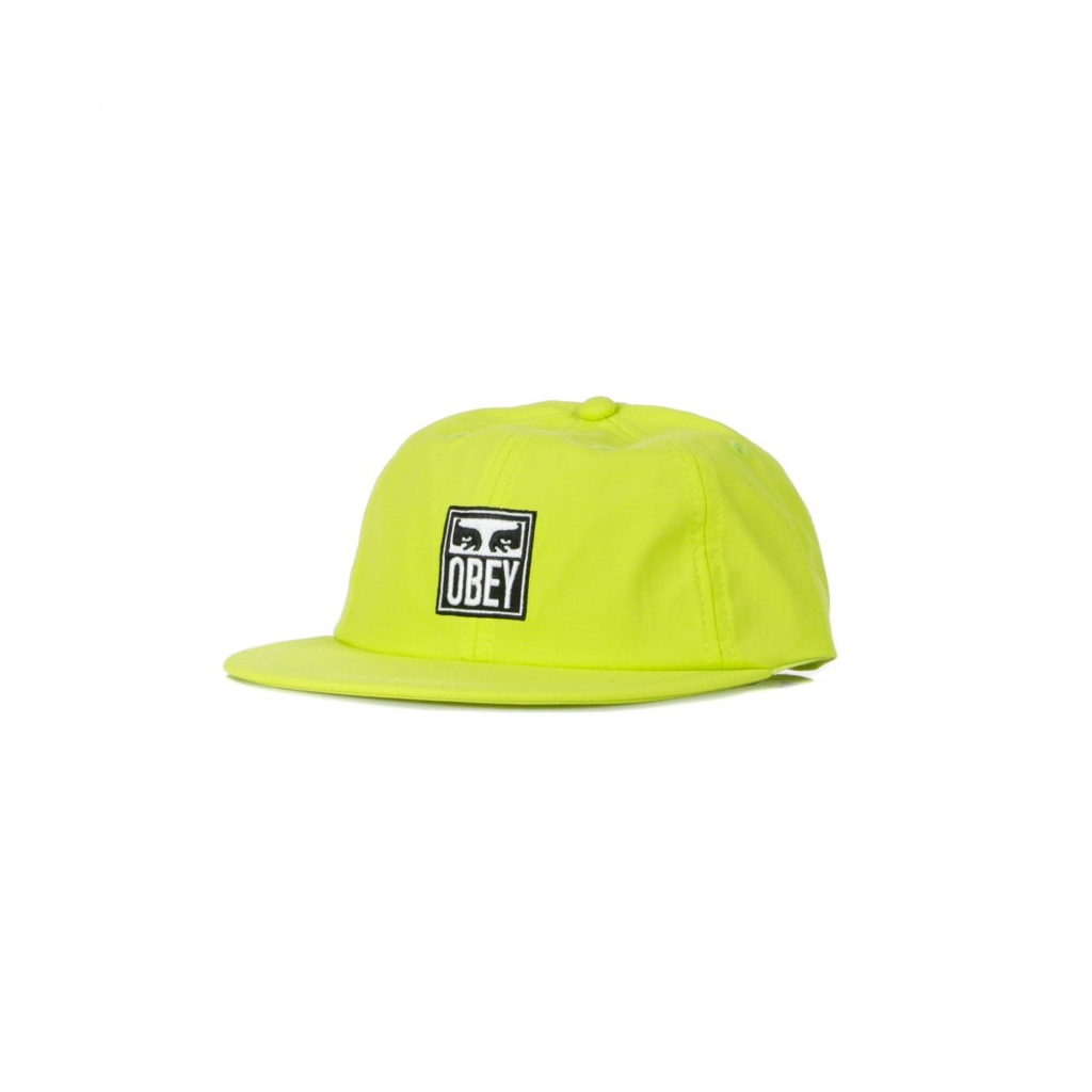 CAPPELLO VISIERA PIATTA DESTRUTTURATO ICON EYES 6 PANEL STRAPBACK KEY LIME