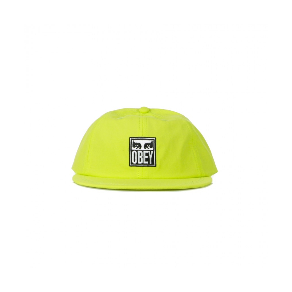 CAPPELLO VISIERA PIATTA DESTRUTTURATO ICON EYES 6 PANEL STRAPBACK KEY LIME