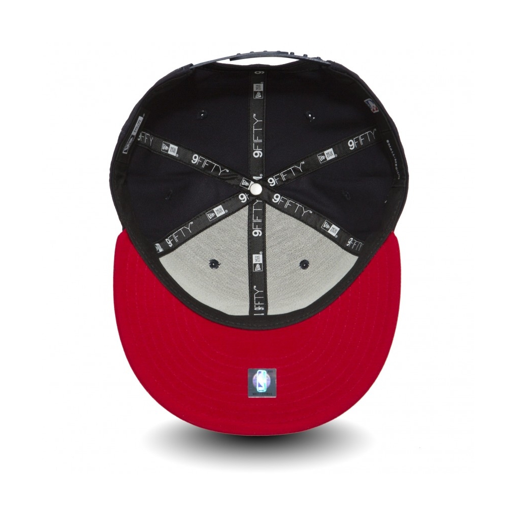 CAPPELLO SNAPBACK NBA TEAM 9FIFTY WASWIZ NAVY/ROSSO