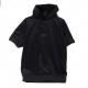 FELPA GIROCOLLO NEW AGE SHORT SLEEVE HOODY NERO