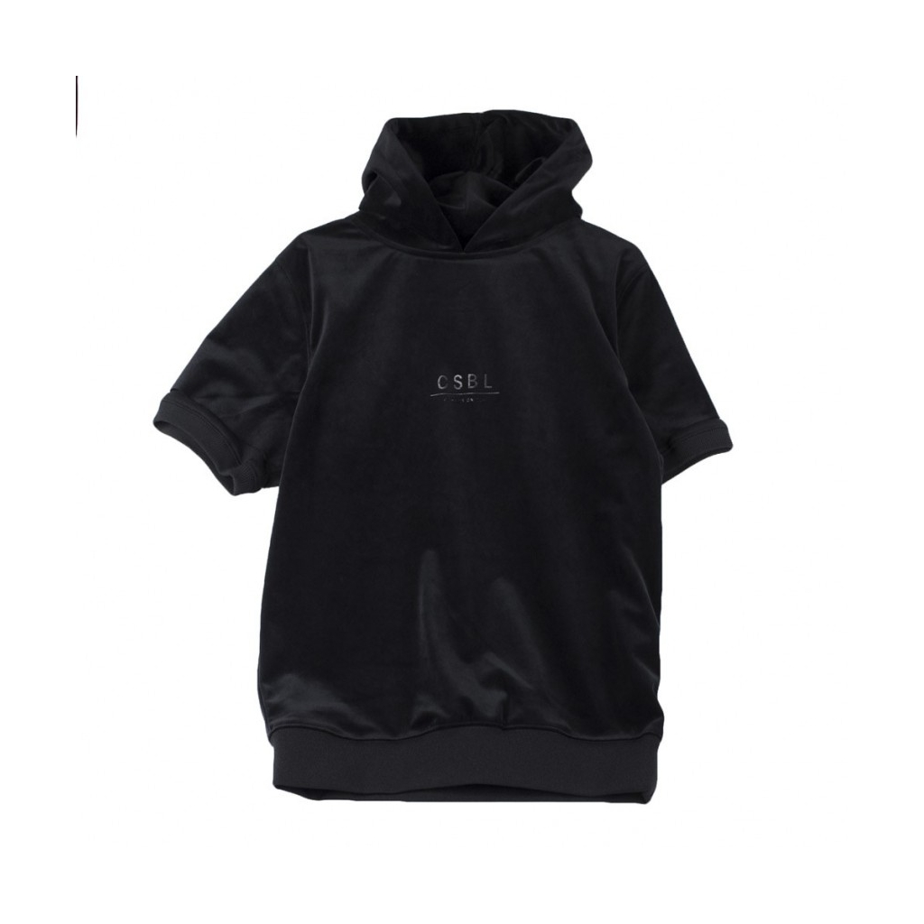 FELPA GIROCOLLO NEW AGE SHORT SLEEVE HOODY NERO