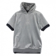 FELPA GIROCOLLO NEW AGE SHORT SLEEVE HOODY GRIGIO