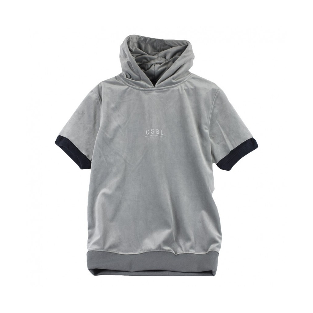 FELPA GIROCOLLO NEW AGE SHORT SLEEVE HOODY GRIGIO