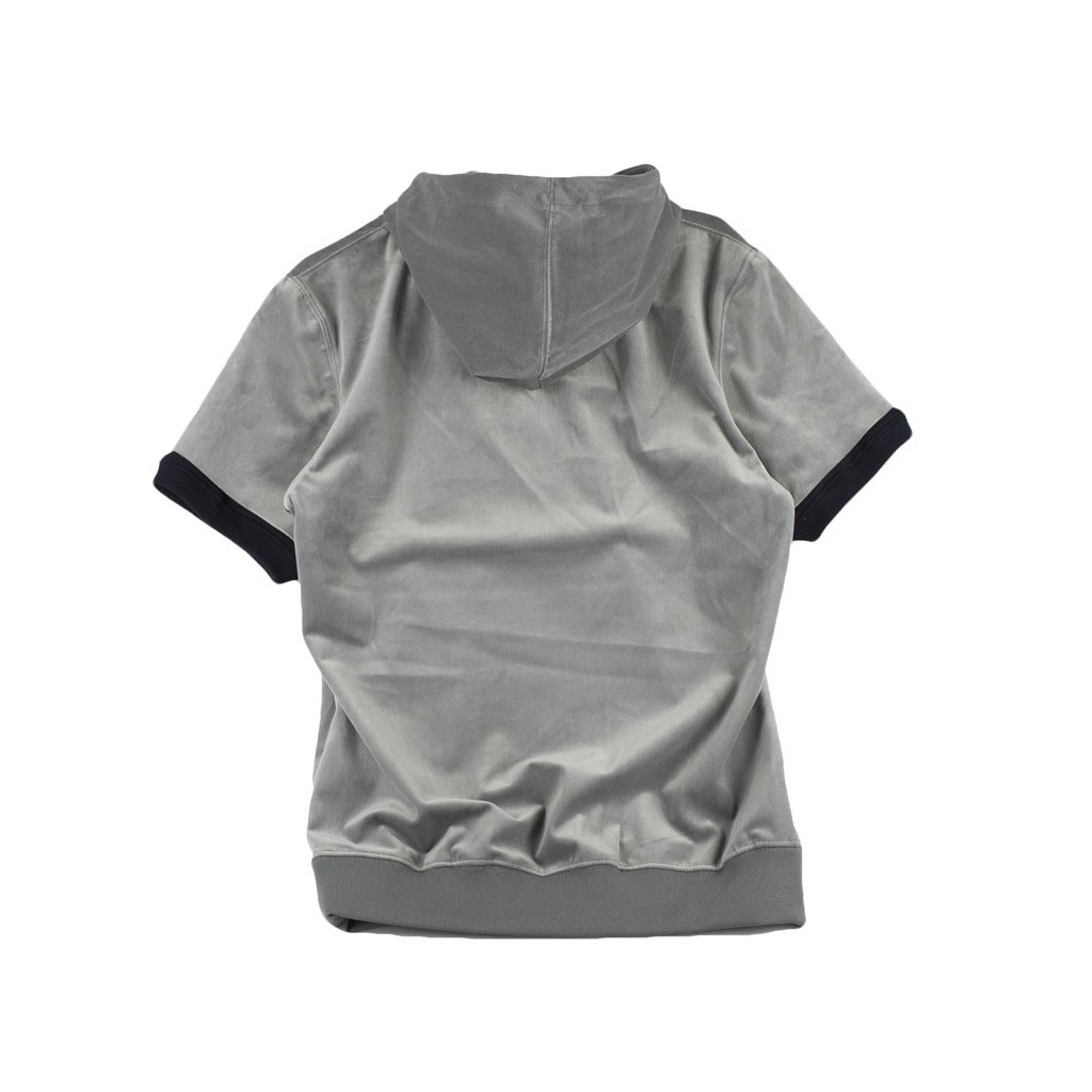 FELPA GIROCOLLO NEW AGE SHORT SLEEVE HOODY GRIGIO