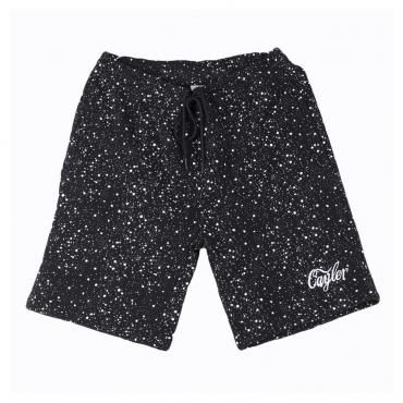 PANTALONE CORTO COLOMBIA SWEATSHORTS NERO/BIANCO