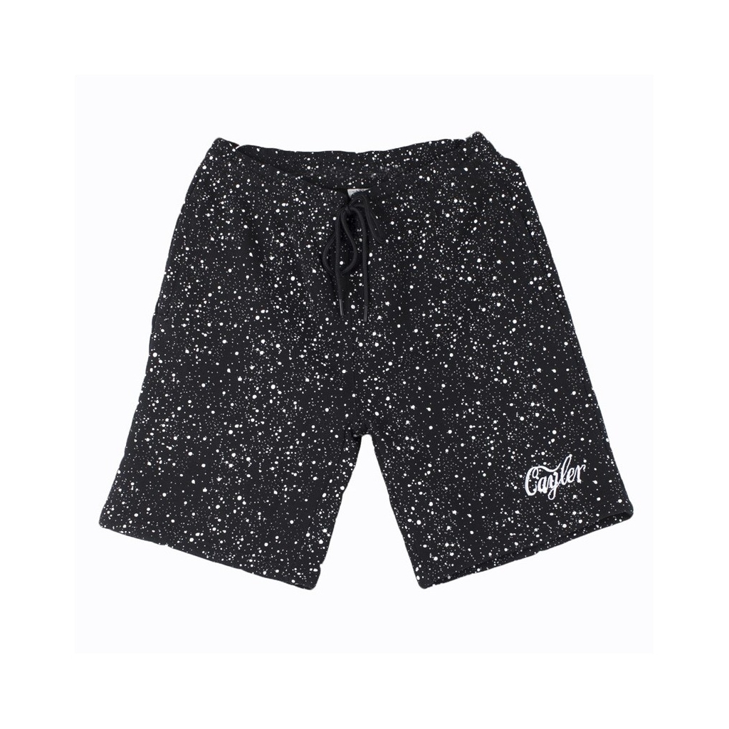 PANTALONE CORTO COLOMBIA SWEATSHORTS NERO/BIANCO