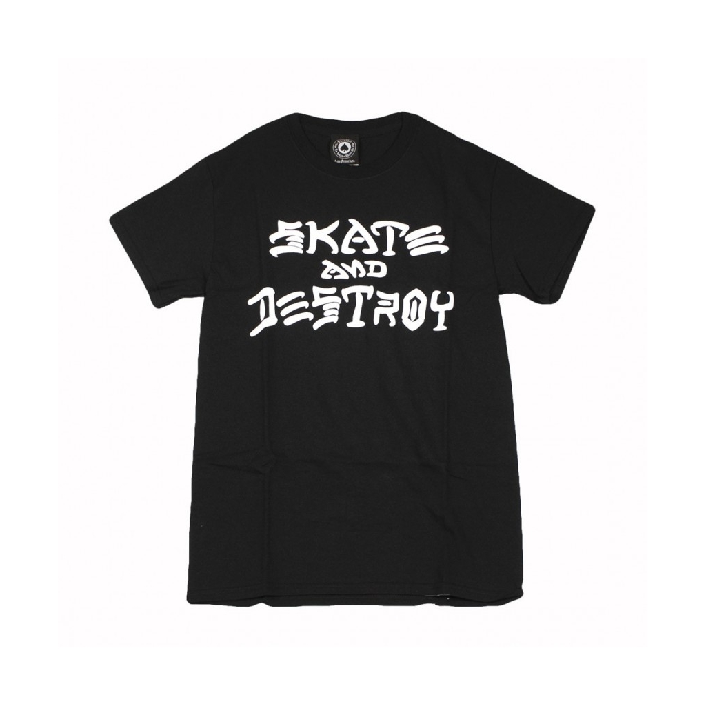 MAGLIETTA SKATE  DESTROY BLACK/WHITE