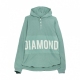 FELPA CAPPUCCIO WINSTON HOODED THERMAL TEAL/WHITE