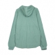 FELPA CAPPUCCIO WINSTON HOODED THERMAL TEAL/WHITE