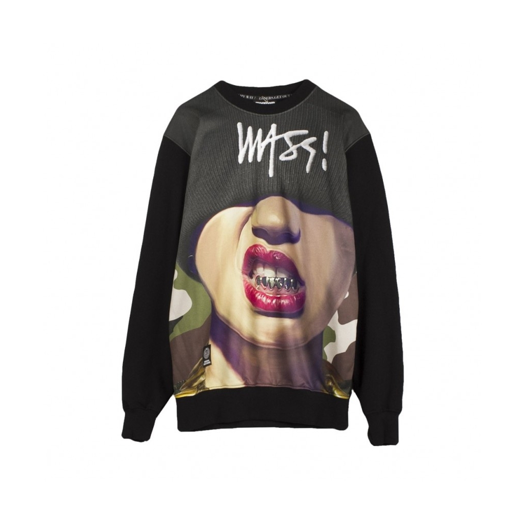 FELPA GIROCOLLO SWEATSHIRT GOLDIE CREWNECK BLACK