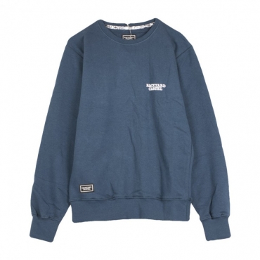 FELPA GIROCOLLO SWEATSHIRT BACK LABEL C NAVY