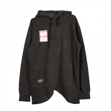 FELPA CAPPUCCIO WINGS HOODY WASHED BLACK