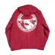 ANORAK HAMMERHEAD PULLOVER JACKET BURGUNDY/WHITE