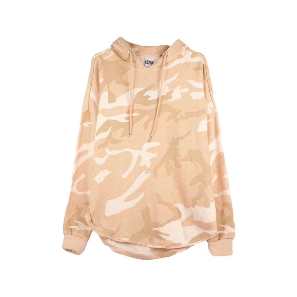 FELPA CAPPUCCIO OVERSIZED CAMO HOODY ROSE CAMO