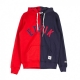 FELPA CAPPUCCIO SPLIT ZIP HOODIE RED/BLUE