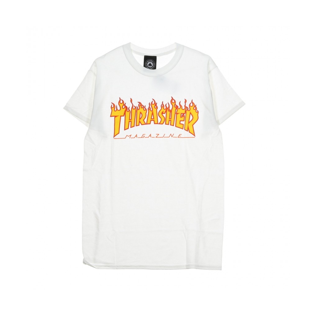 MAGLIETTA FLAME TEE WHITE/YELLOW