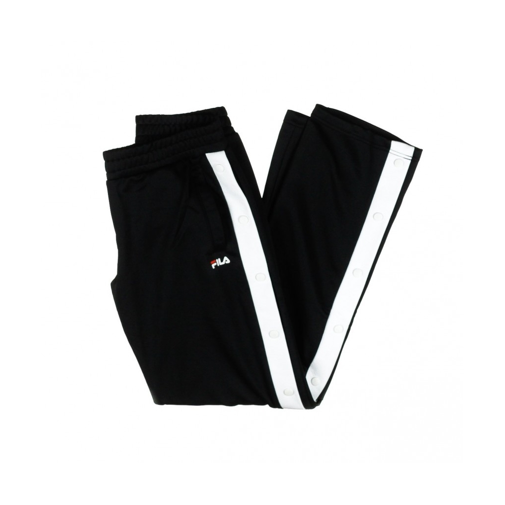 PANTALONE LUNGO VICTORIA BUTTONED TRACK BLACK