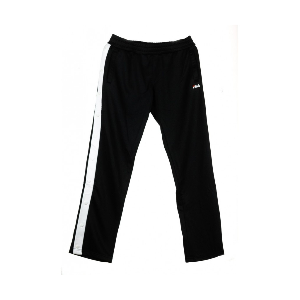 PANTALONE LUNGO VICTORIA BUTTONED TRACK BLACK