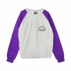 FELPA GIROCOLLO ARC LOGO CONTRAST PURPLE/LIGHT GREY