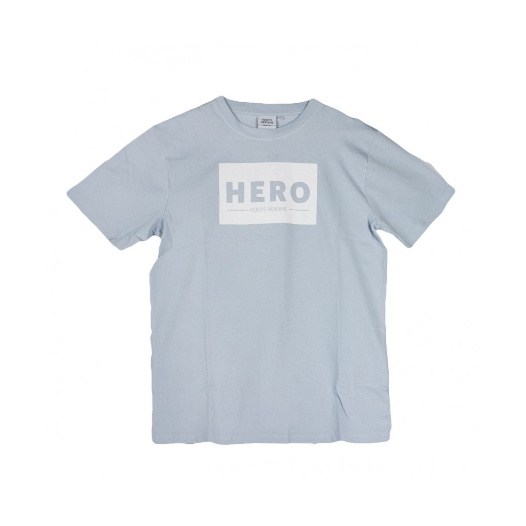 MAGLIETTA HERO LOGO LIGHT BLUE