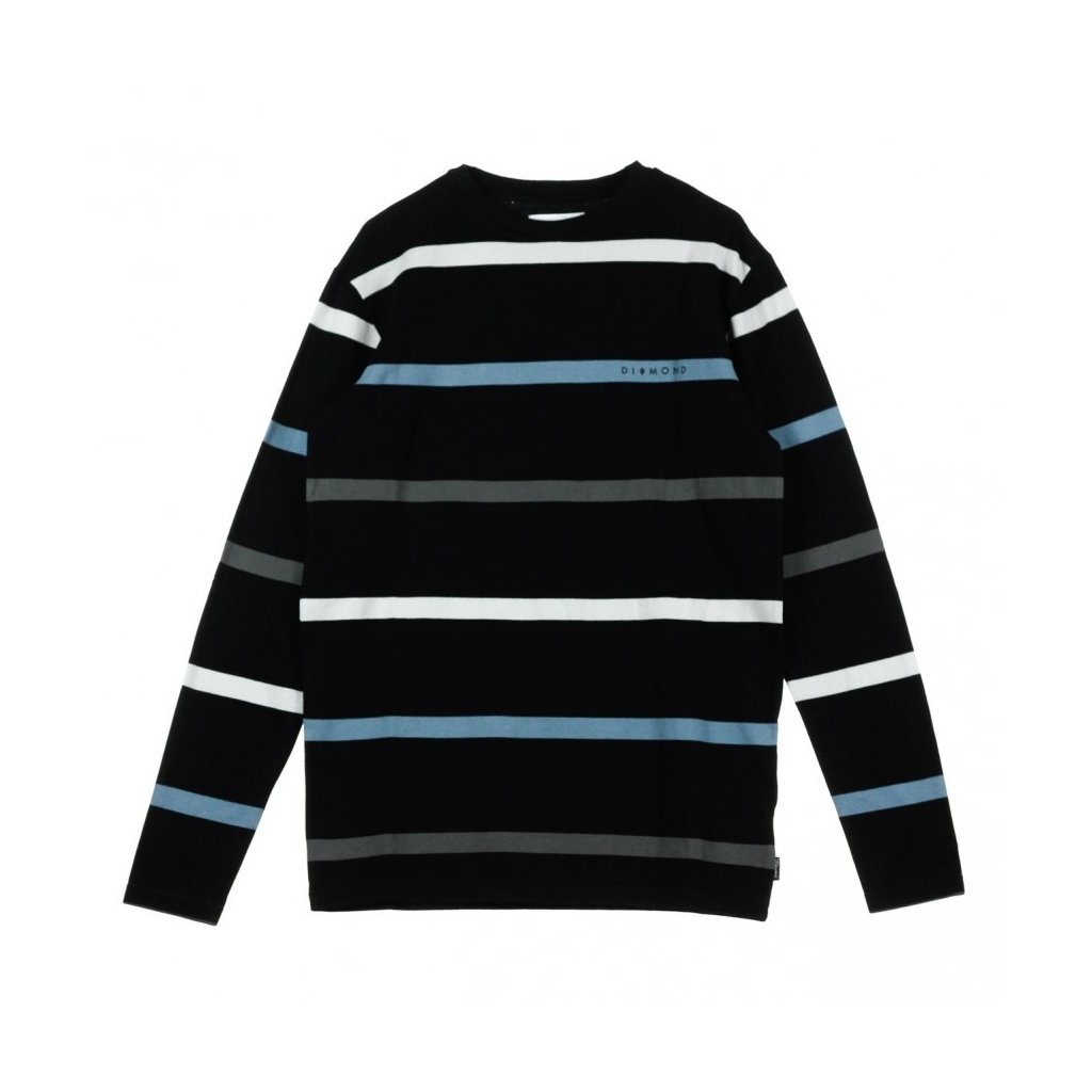 MAGLIETTA MANICHE LUNGHE PARADISE STRIPED TEE BLACK