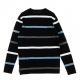 MAGLIETTA MANICHE LUNGHE PARADISE STRIPED TEE BLACK