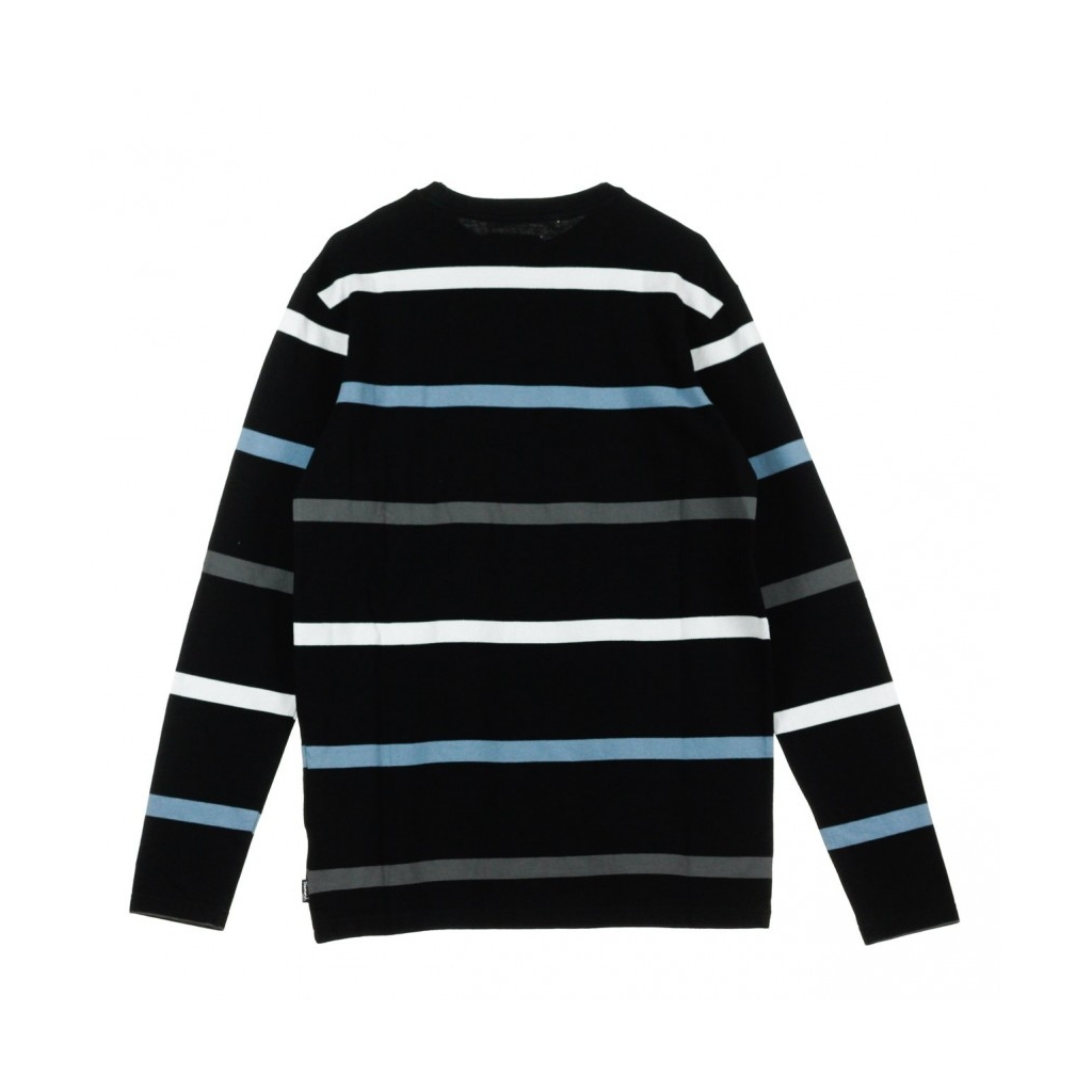 MAGLIETTA MANICHE LUNGHE PARADISE STRIPED TEE BLACK