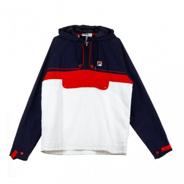 ANORAK ANATTA COLOUR BLOCK HALF ZIP JKT PEACOAT/HIGH RISK RED/BRIGHT WHITE