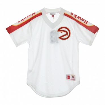 CASACCA NBA WINNING TEAM MESH V-NECK ATLHAW WHITE