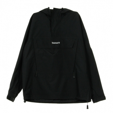 ANORAK HOODED PULLOVER BLACK